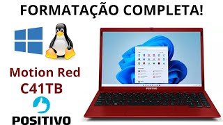 🏆 COMO FORMATAR NOTEBOOK POSITIVO MOTION RED C41TB [upl. by Wolford]