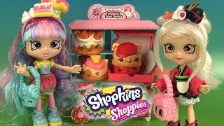 Poupées Shopkins Shoppies Rainbow Kate Sara Sushi et Num Noms Pizza Party Jouets [upl. by Marco]