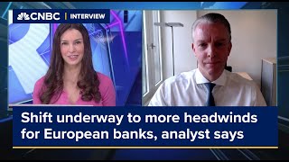 Shift underway to more headwinds for European banks analyst says [upl. by Naelopan]