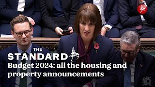 Budget 2024 all the housing and property announcements from Chancellor Rachel Reeves [upl. by Nwahsd]