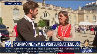 Journées du patrimoine déjà plus de 7h dattente pour visiter lÉlysée [upl. by Eiresed]