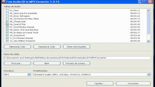 Tutorial Como converter as musicas de um CD para mp3 [upl. by Bryanty877]