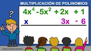 MULTIPLICACIÓN DE POLINOMIOS SUPER FÁCIL [upl. by Eanahs761]