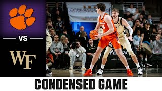 Clemson vs Wake Forest Condensed Game  202324 ACC Men’s Basketball [upl. by Marcelline55]