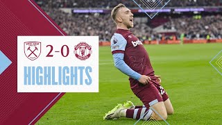 West Ham 20 Manchester United  Bowen amp Kudus Scorch The Red Devils  Premier League Highlights [upl. by Lal]