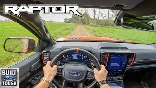 2023 FORD RANGER RAPTOR BAJA MODE V6 BITURBO POV TEST DRIVE BY DUTCHCARS [upl. by Raphael]