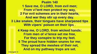 Psalm 140 Aldersgate Singing The Psalms [upl. by Leventis]