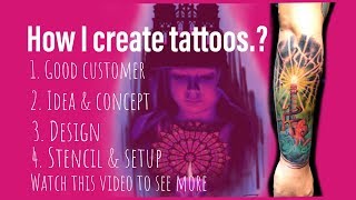 Full Tattoo Process in Time Lapse  How Artist are Create tattoos  0 to 100 [upl. by Sig]