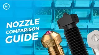 3D Printing Nozzle Comparison  3D Printing Accessory [upl. by Church]