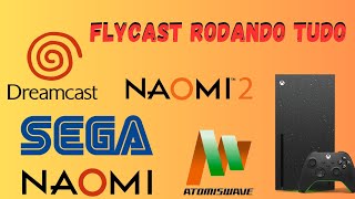 Dreamcast Naomi Atomiswave Noami Xboc Series X Rodando Tudo [upl. by Nylqcaj]