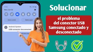 Cómo solucionar el problema del conector USB de Samsung conectado y desconectado [upl. by Ribaudo]