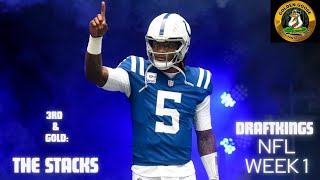 3rd amp Goal The Stacks Draftkings NFL Week 1 [upl. by Etakyram]