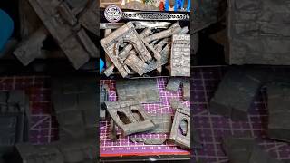 Free Buildings Made From Warhammer Sprues theoldworld terrain warhammer miniaturepainting [upl. by Rabassa]