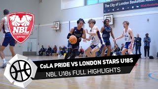 CoLA Pride vs London Stars U18s Full Game Highlights 202324 [upl. by Shinberg]