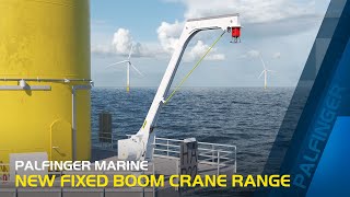 PALFINGER MARINE  New Fixed Boom Crane Range [upl. by Netloc]