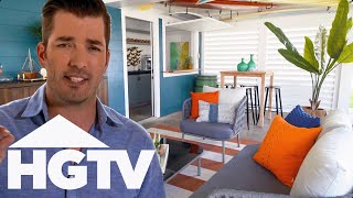 The Property Brothers Create STUNNING IndoorOutdoor Lounges  Brother vs Brother [upl. by Kimura266]