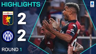 GENOAINTER 22  HIGHLIGHTS  Late Messias equaliser denies Inter winning start  Serie A 202425 [upl. by Hinman]