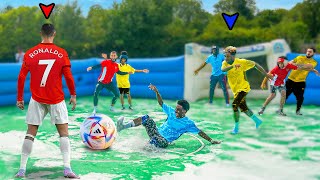 WORLD’S BIGGEST SLIP N SLIDE FOOTBALL MATCH [upl. by Nan]