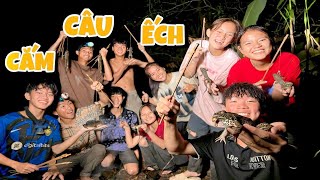 Anh Ba Phải  Cắm Câu Ếch Ngoài Đồng 🐸  Frog fishing [upl. by Idid]