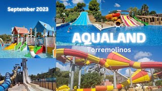 AQUALAND 4K  Torremolinos Spain  WHAT A DAY MALAGA  COSTA DEL SOL  POV SLIDES AND MUCH MORE [upl. by Arsuy]