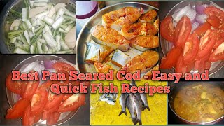 Ridge gard and fish curry recipe  Fry Cod Fillet Quick Fish Recipevideo foodrecipe youtube [upl. by Letsirk]