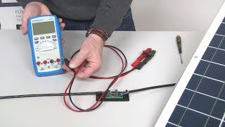 Solarmodul Leerlaufspannung amp Kurzschlußstrom messen [upl. by Kazue]