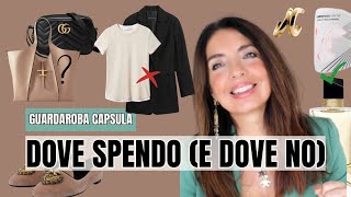 GUARDAROBA CAPSULA AUTUNNO INVERNO 10 COSE PER CUI SPENDO e dove risparimio [upl. by Hyams408]