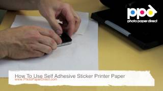 How To Use Self Adhesive Sticker Printer Paper [upl. by Zeta]