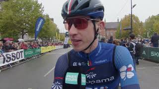 Lewis Askey  Interview at the start  Paris  Tours 2024 [upl. by Nolyar]