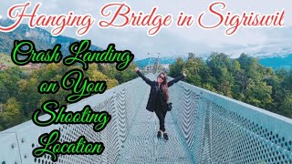 Hanging Bridge in Sigriswil Switzerland Crash Landing on You shooting location💕 [upl. by Nnad]