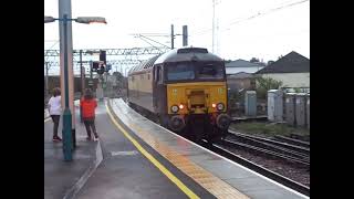 The Class 57 ‘Thunderbirds’ WCRC Pullman Livery No57313 Scarborough Castle at Carlisle [upl. by Ellives]