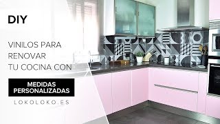 Vinilos para renovar tu cocina con medidas personalizadas [upl. by Wenda]