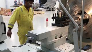 Megabore PA lathe Cutting an API Box Connection [upl. by Edythe]