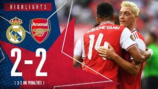 HIGHLIGHTS  Real Madrid 22 Arsenal  32 on penalties  ICC 2019 [upl. by Oralia752]