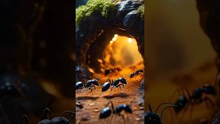 ANT Colony  surprised everyone😱😱shorts ytshorts viralshort facts amazing [upl. by Neelrihs]