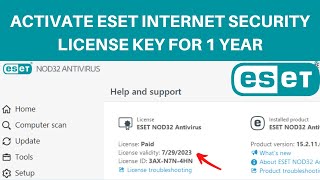 How to Activate ESET Internet Security License Key  How to Buy ESET Nod32 License Key in Cheap [upl. by Clayborne]