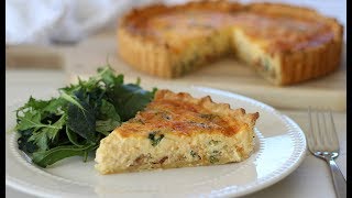 Spinach and Bacon Quiche Recipe [upl. by Dyke]