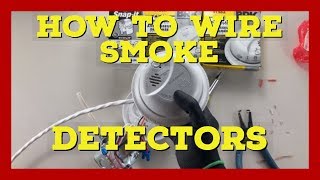 How to wire smoke detectors  smoke detector interconnection  The Electrical Guide [upl. by Rozelle]