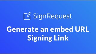 How to Generate an Embed URL Signing Link [upl. by Francesca]