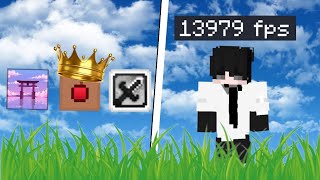 AS 3 MELHORES TEXTURAS PARA AUMENTAR O FPS DO MINECRAFTbedwarstexturesjogandobedwars [upl. by Dnamron]