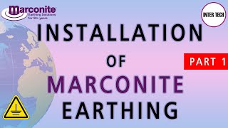 PART I  FRESH CAST INSTALLATION OF MARCONITE EARTHING [upl. by Howzell]