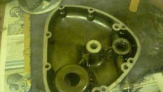 Triumph T120R Crank shaft Oil seal change part 1 nomu [upl. by Behlke768]