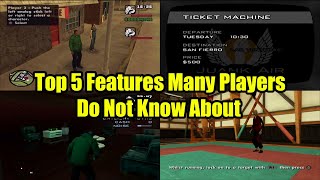 GTA San Andreas Top 5 Features Many Players Dont Know About [upl. by Anglo581]