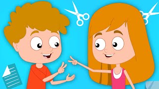 Rock Paper Scissors Childrens Games  Original Nursery Rhymes  Kids Songs [upl. by Wight]