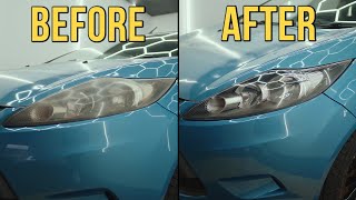 Restore Your Headlights to Perfection  Ford Fiesta Headlight Restoration [upl. by Lemire]