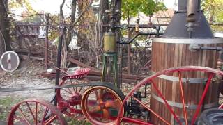 HW Petrie Portable Steam Engine Running Generator [upl. by Ymmot]