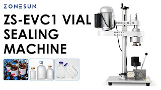 ZONESUN ZSEVC1 Electric Vial Sealing Machine Cap Crimper [upl. by Lotte701]