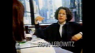 Fran Lebowitz interview Fashion TV [upl. by Helaine63]