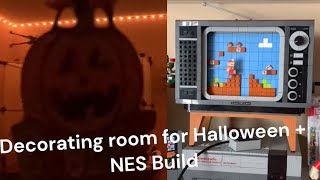 Lego room Vlog Decorating the Lego room for Halloween  Building Lego NES Oct 2527 2024 [upl. by Saixela254]