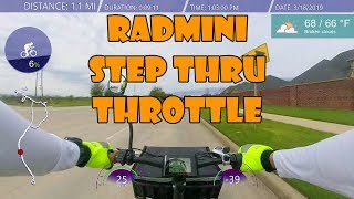 Radmini Step Thru Throttle JamesBondJB007 [upl. by Redliw]